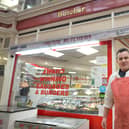 Queens Arcade/Queens Avenue Shopping Arcade in Hastings.Arcade Butchers: Owner Gary Fellows SUS-210318-120445001