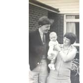Mark Ravenhill as a baby in 1967 with his mother Angela and his father Ted