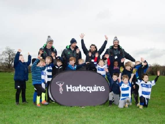 Harlequins are back with Easter Camps at Lewes RFC. Picture courtesy of Dereck Wade