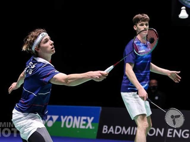 Zach Russ in action at the 2021 All England. Picture by Yohan Nonotte/Badmintonphoto
