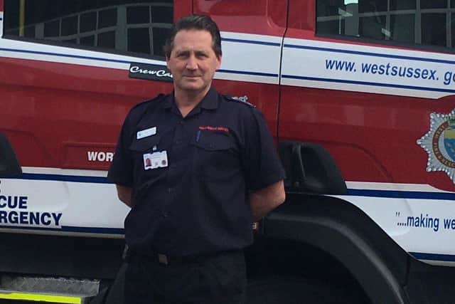 St John Stanley, known as Singe, retires this week as station manager for Henfield, Partridge Green and Shoreham