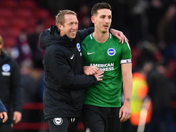 Graham Potter believes inspirational skipper Lewis Dunk has taken his game to a higher level this season