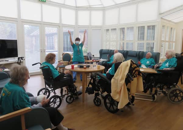 Residents and staff at the care home