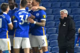 Steve Bruce's Newcastle are in serious danger of relegation after their dismal 3-0 loss at Brighton