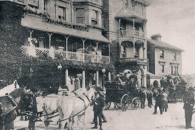 The Royal Pier Hotel in Bognor Regis soon after it opened in 1888 - special thanks to the Bognor Regis Museum and Studio Canal for use of historical images