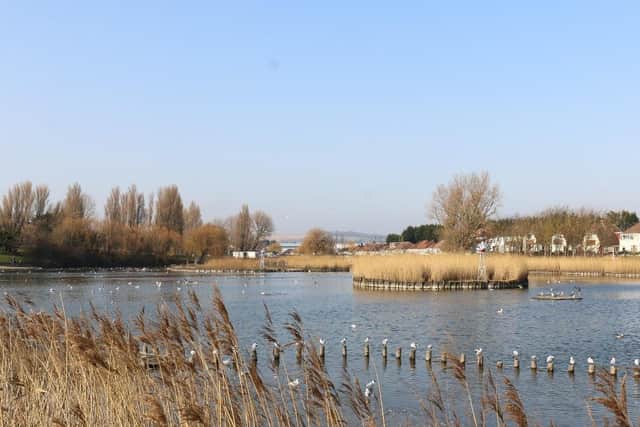 The lake has already been revived as part of a £2m upgrade of Brooklands. Picture: Adur & Worthing Councils