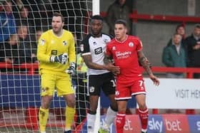 Action from last season's clash between Crawley Town and Port Vale at The People's Pension Stadium. Picture by Derek Martin Photography
