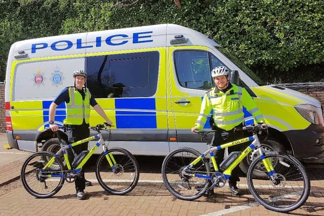 From left: PCSO Stuart Payne and special constable Richard Hepburn. Picture: Sussex Police