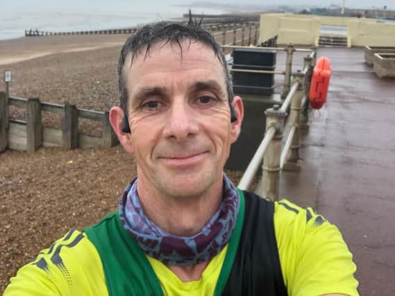 Kevin Blowers saved his Hastings Half for a rainy day...