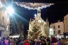 Chichester Rotary Club’s Christmas tree in December 2016