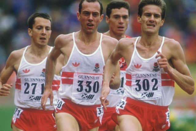 Tim Hutchings in his track heyday in the 1980s - seen here leading Steve Ovett / Picture: Getty