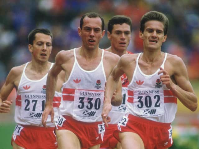 Tim Hutchings in his track heyday in the 1980s - seen here leading Steve Ovett / Picture: Getty