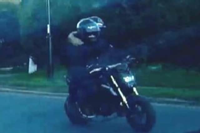 Police are hunting for this motorcycle