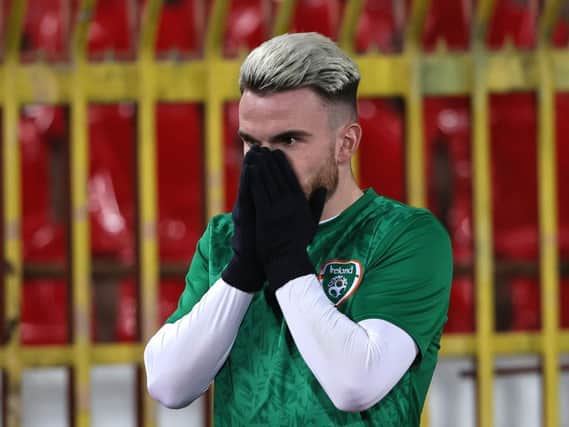 Brighton striker Aaron Connolly hobbled of during Ireland's defeat against Serbia