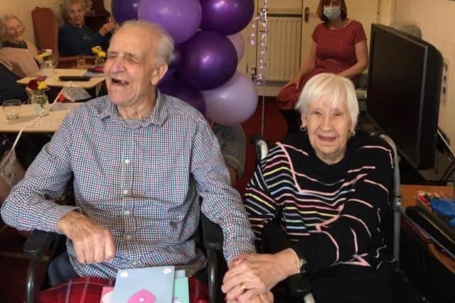 Philip and Christine Edney celebrate their 61st wedding anniversary