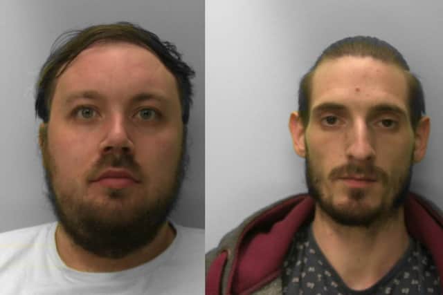 Joe Wibberley and Karl James. Picture: Sussex Police SUS-210330-161516001