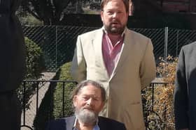 Lord Lawson is pictured with his son Tom SUS-210331-115904001