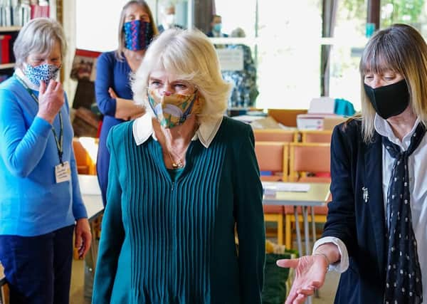The Duchess of Cornwall at the the foodbank
