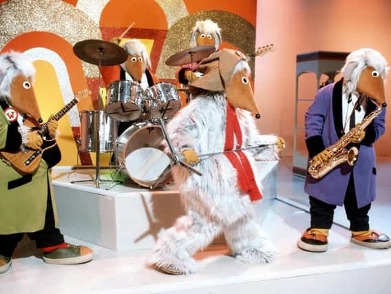 The original Wombles performing on Top of the Pops in the 1970s