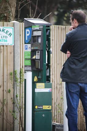 The malfunctioning car parking payment machine at Stanmer Park
