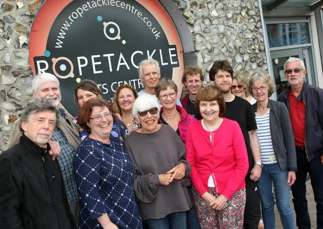 Staff and supporters at Ropetackle Arts Centre in 2018