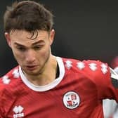 Crawley Town defender Nick Tsaroulla in action in the FA Cup clash with Leeds United. Picture by Simon Dack © Telephoto Images