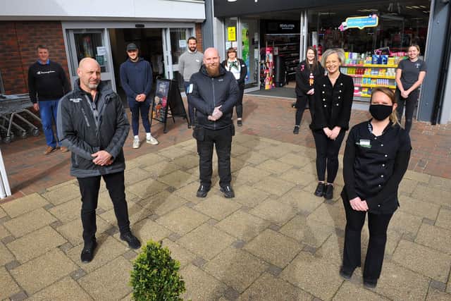 Nicola Bird, The Orchards Shopping Centre manager (front) and her team in Haywards Heath. Picture: Steve Robards