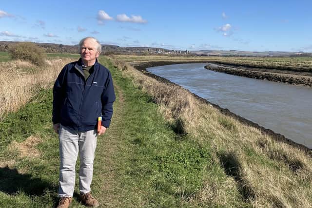 Labour candidate Michael Ward by the river
