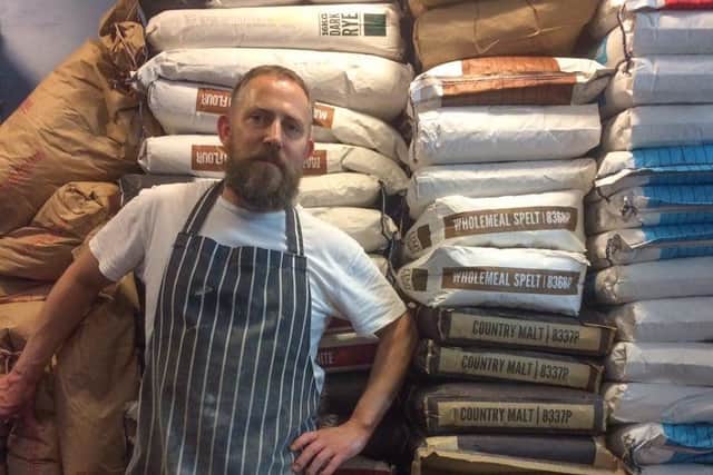 Flour power: Kane has been busy baking bread to keep up with the demand for deliveries