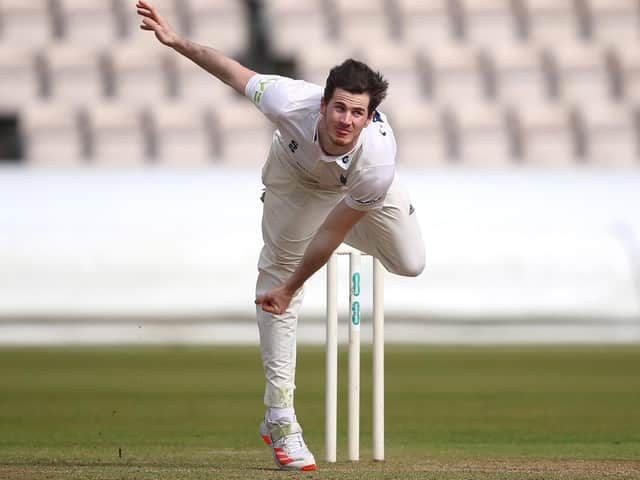 George Garton gets some overs in during Sussex's friendly with Hampshire last week / Picture: Getty