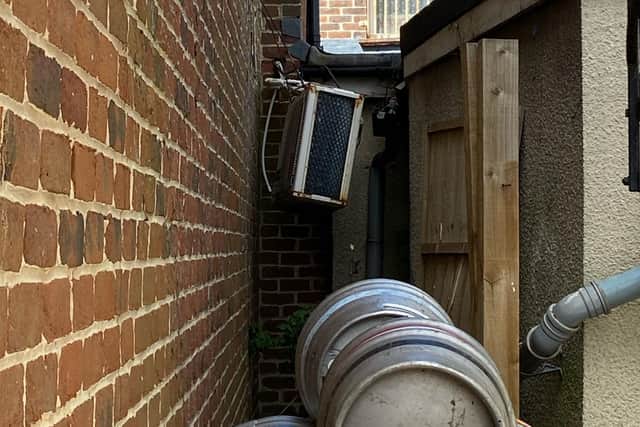 The damage at The Crab Pot pub