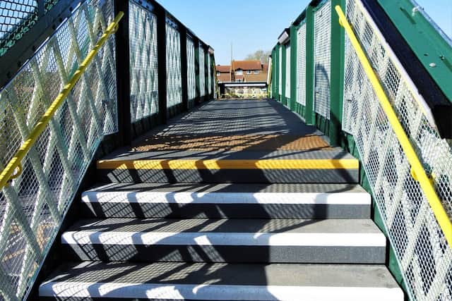 Goring Railway Station's footbridge. Pic: John Vaughan SUS-210804-100536001