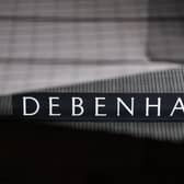 A Debenhams sign at the Oxford Street branch of the national retailer (Photo by Leon Neal/Getty Images) SUS-210804-102815001