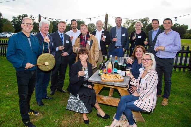 Danny Pike from BBC Sussex & sponsors at the Sussex Food & Drink Awards 2020 launch event