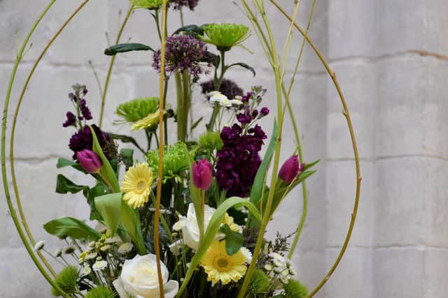 Floral displays at Chichester Cathedral