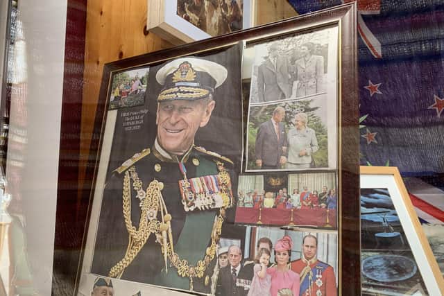 Just part of the marine's tribute to Prince Philip