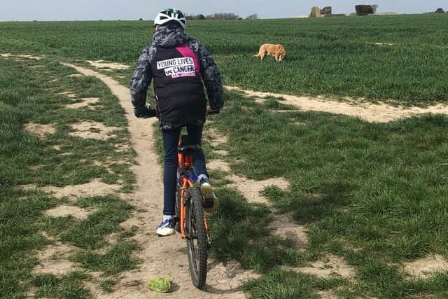 Matthew Eager, 12, cycled from Littlehampton to Goring-by-Sea railway station and home again
