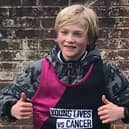 Matthew Eager, 12, cycled from Littlehampton to Goring-by-Sea railway station and home again