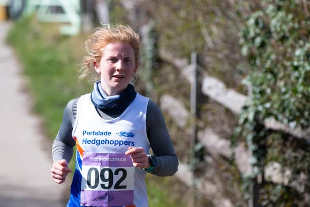 Portslade Hedgehoppers runner Jade Elphick, who was first woman home last year. Photograph: Barry Collins