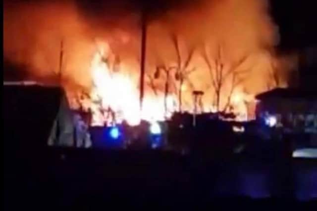 Joel Trott captured video footage of the blaze