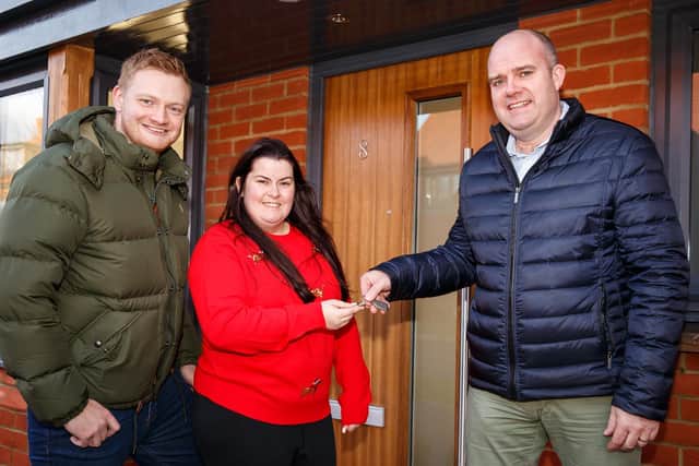 Elaine and Jack became the first residents to move into their new home at Woodgate