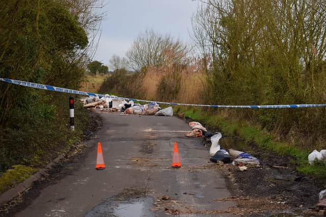 Police are investigating reports of fly-tipping in Rickney Lane - Photo by Dan Jessup