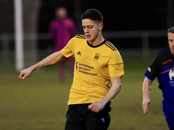 Harry Russell scored for Littlehampton Town in the Roffey win. Picture by Stephen Goodger