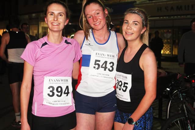 The first three women in the A race / Picture: Derek Martin
