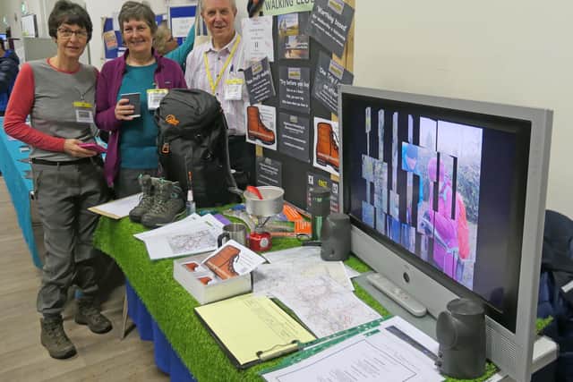 Members of the Hillwalking and Mountaineering Club at the Worthing Rotary Hobbies and Leisure Exhibition