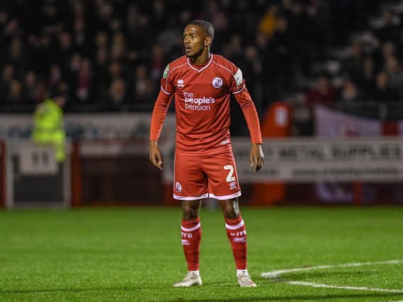 Lewis Young netted for Crawley Town in their 2-1 league defeat at Oldham Athletic in December. Picture by PW Sporting Photography