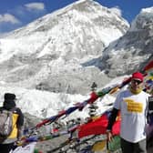 Kevin Miller at the Mount Everest Base Camp