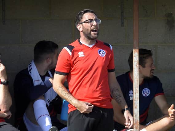 Eastbourne United manager Matt Crabb. Picture by Jon Rigby