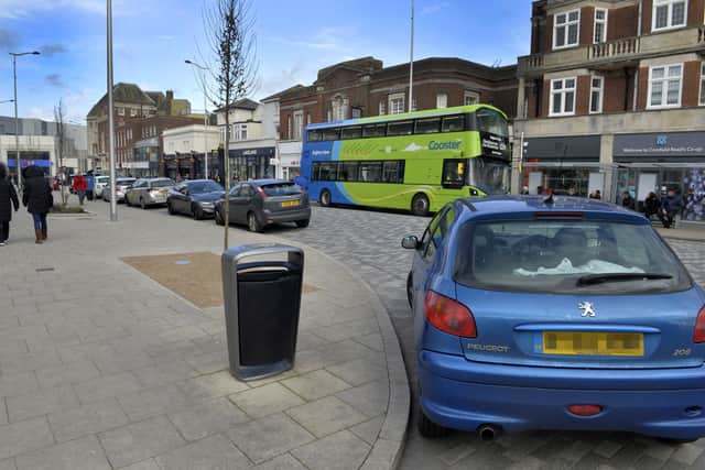 Parking problems in Cornfield Road, Eastbourne (Photo by Jon Rigby)