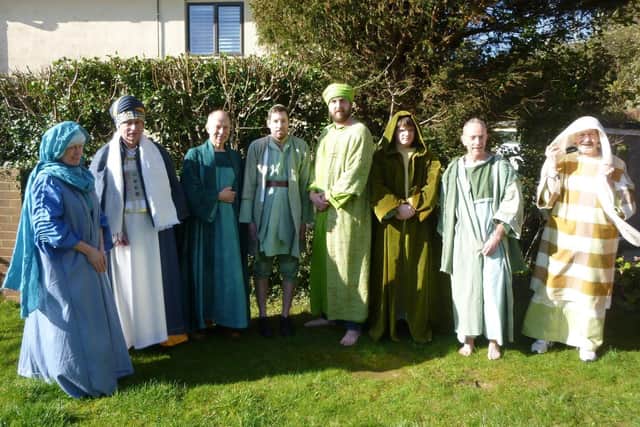 Cast members of this year's Lewes Passion Play